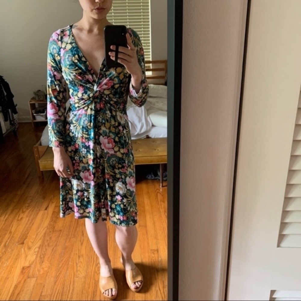 💘 Lilka Floral Torsade Dress M - Picture 3 of 8